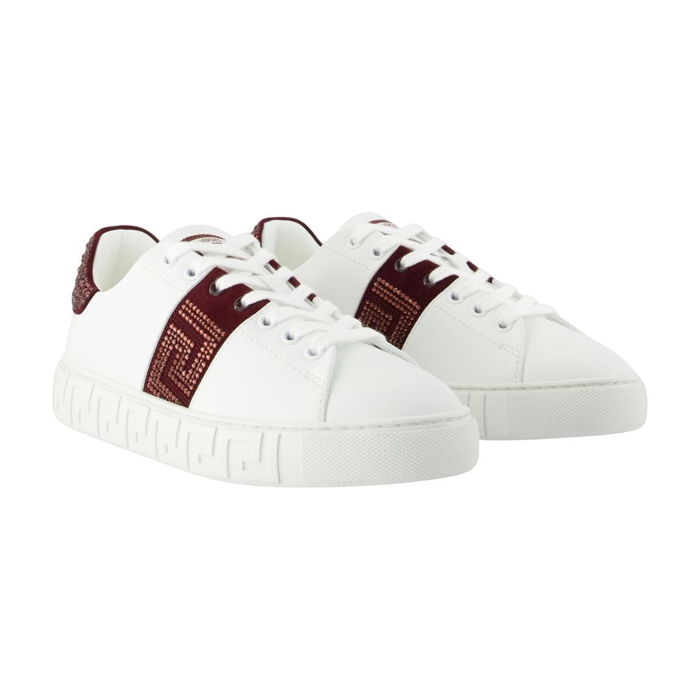 Hotfix-Sneakers – Versace – Canvas – Bordeaux