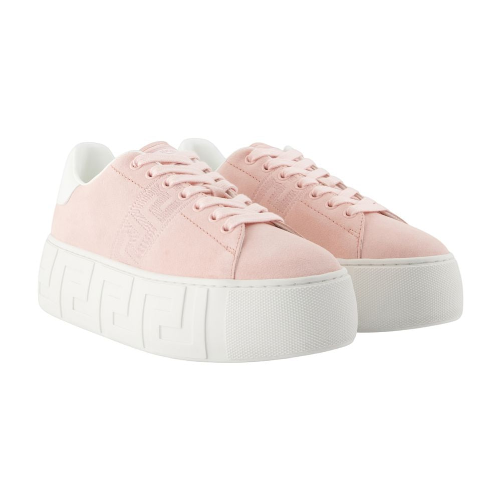 Sneakers - Versace - Leder - Rosa