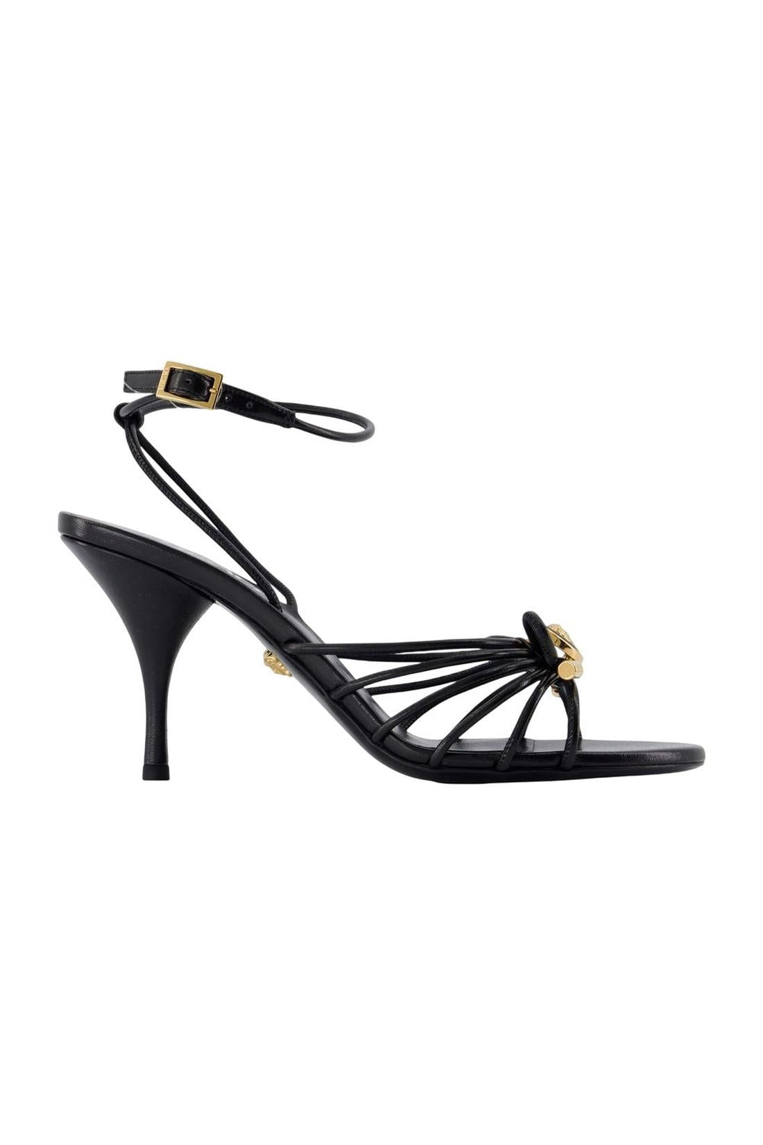 Sandalen T.85 - Versace - Leder - Schwarz