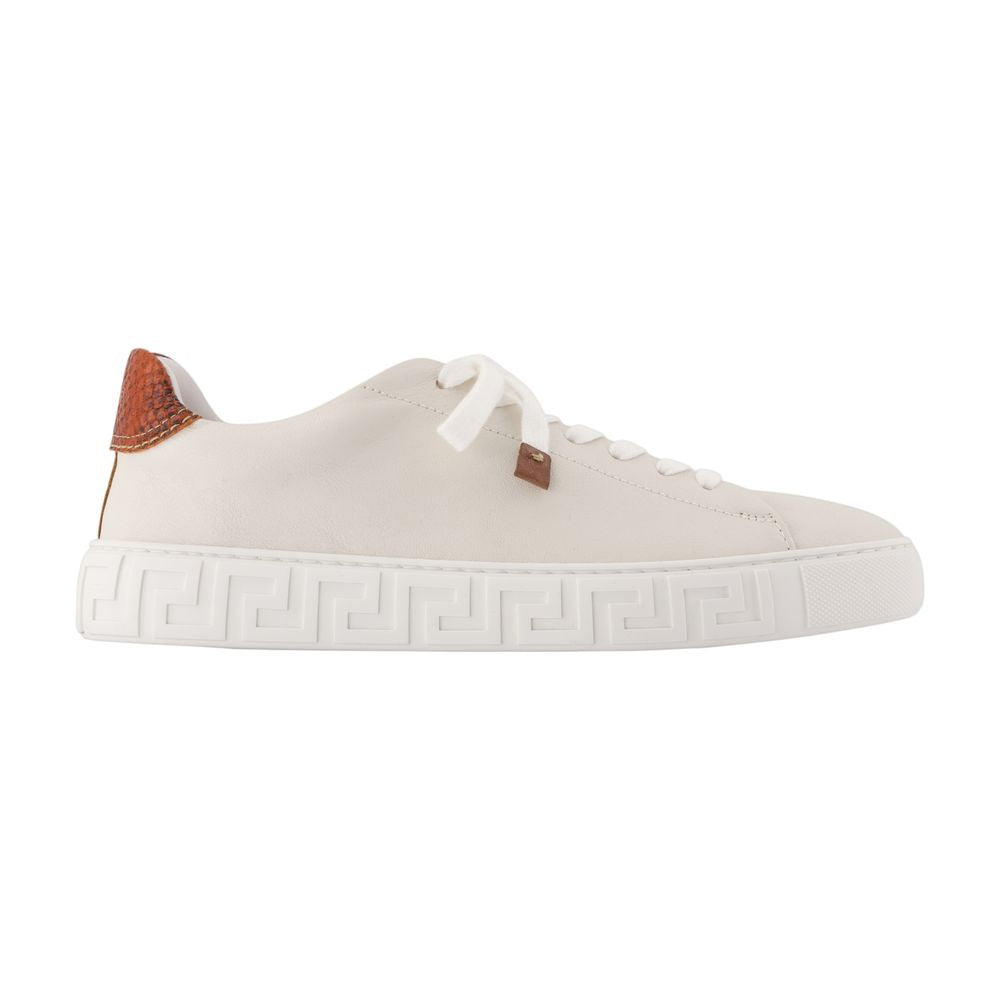 Sneakers - Versace - Leder - Weiß