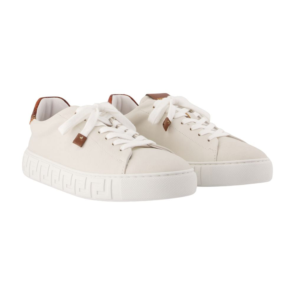 Sneakers - Versace - Leder - Weiß
