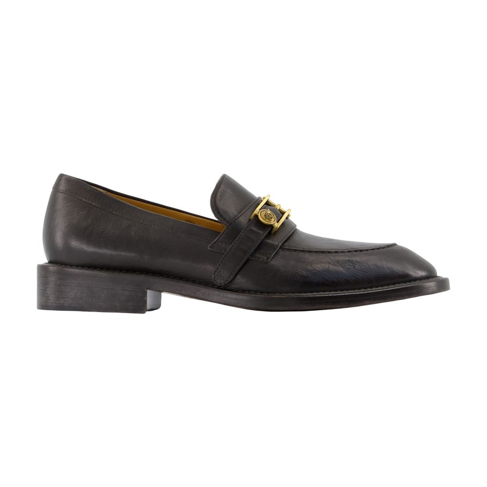 Mokassins T.27 - Versace - Leder - Schwarz