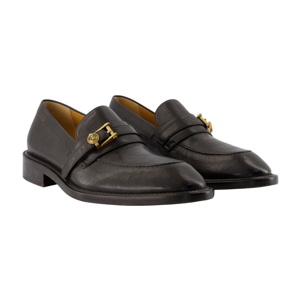 Mokassins T.27 - Versace - Leder - Schwarz