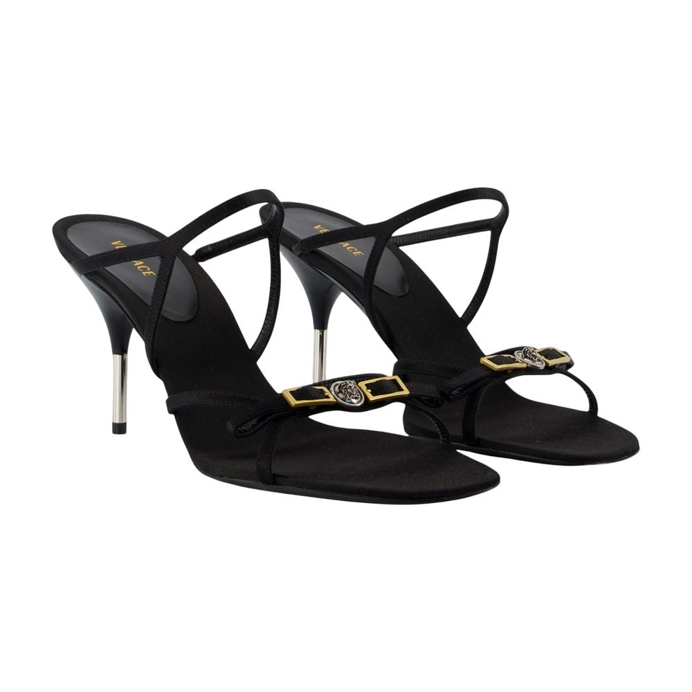 Mule Pumps T.80 - Versace - Baumwolle - Schwarz