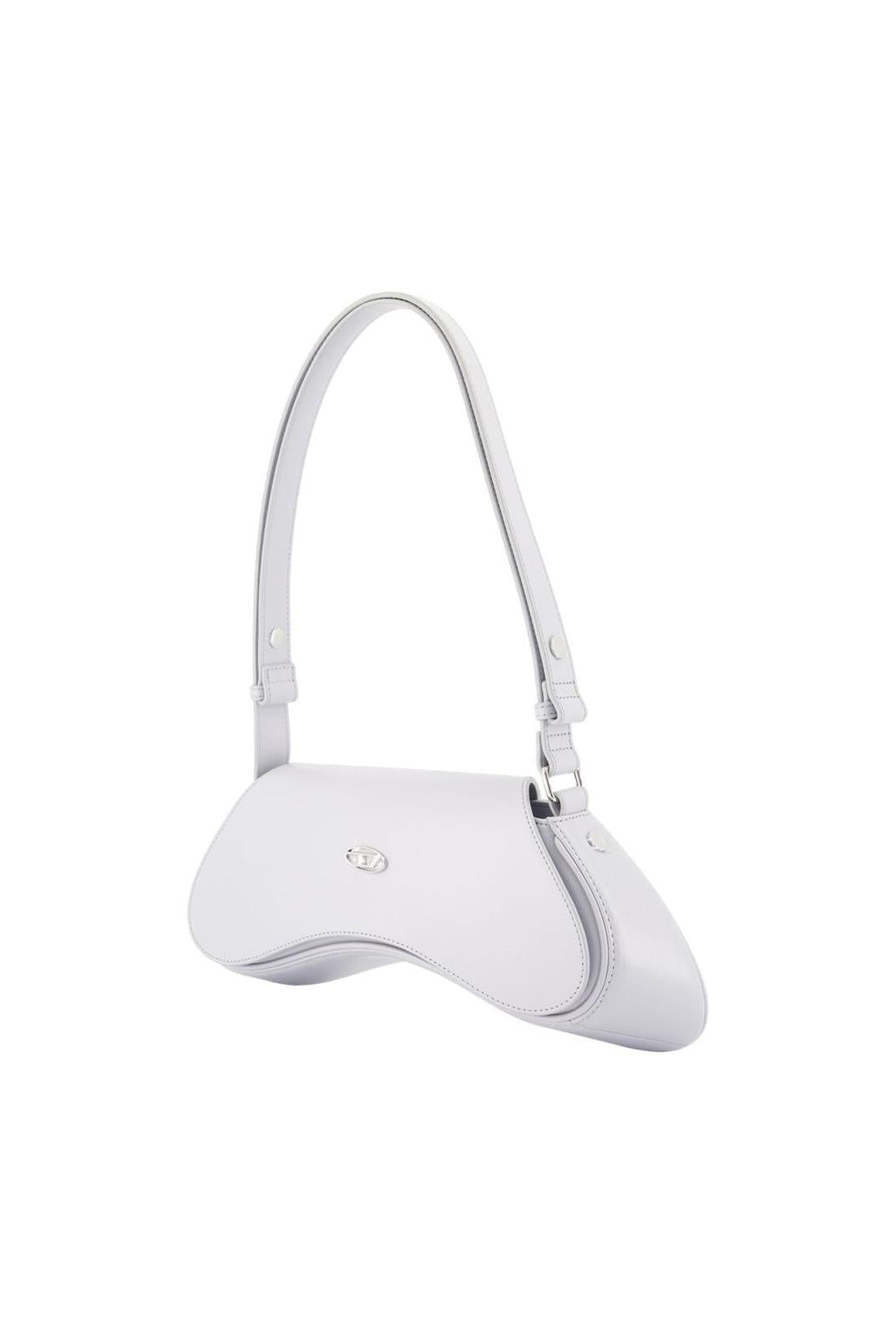 Diesel-Play Schultertasche - DIESEL - Leder - Grau-Taschen-Black-Deal-Outlet-by-ARCHIVIST