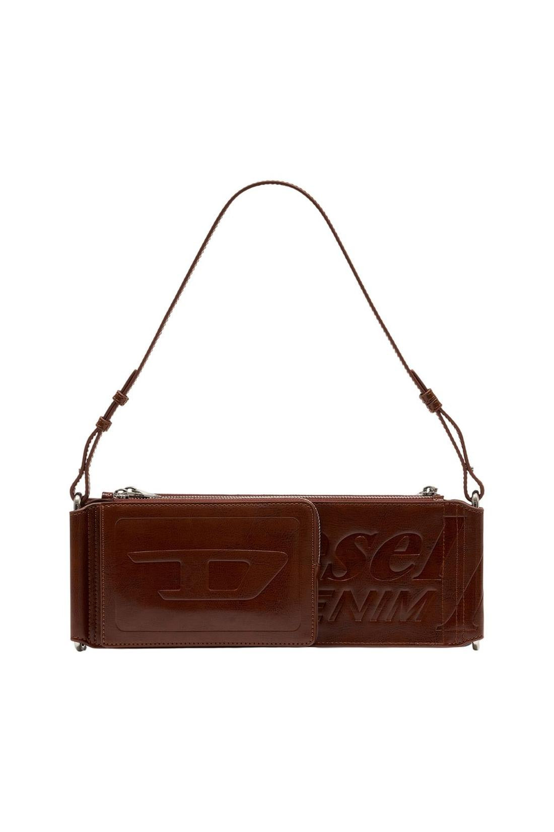 Flag-D X Schultertasche - DIESEL - Synthetik - Braun