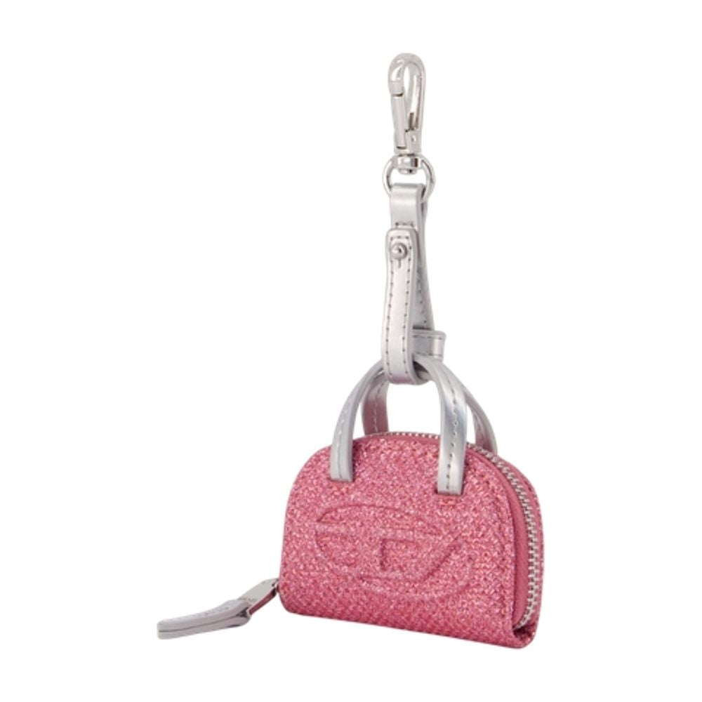Charm 1DR Dome – DIESEL – Kunstleder – Rosa