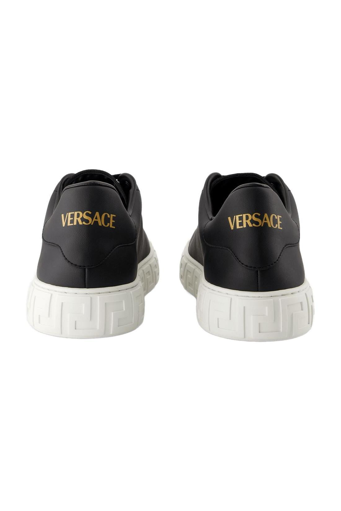 Versace-Sneakers - Versace - Leder - Schwarz-Sneaker-Black-Deal-Outlet-by-ARCHIVIST