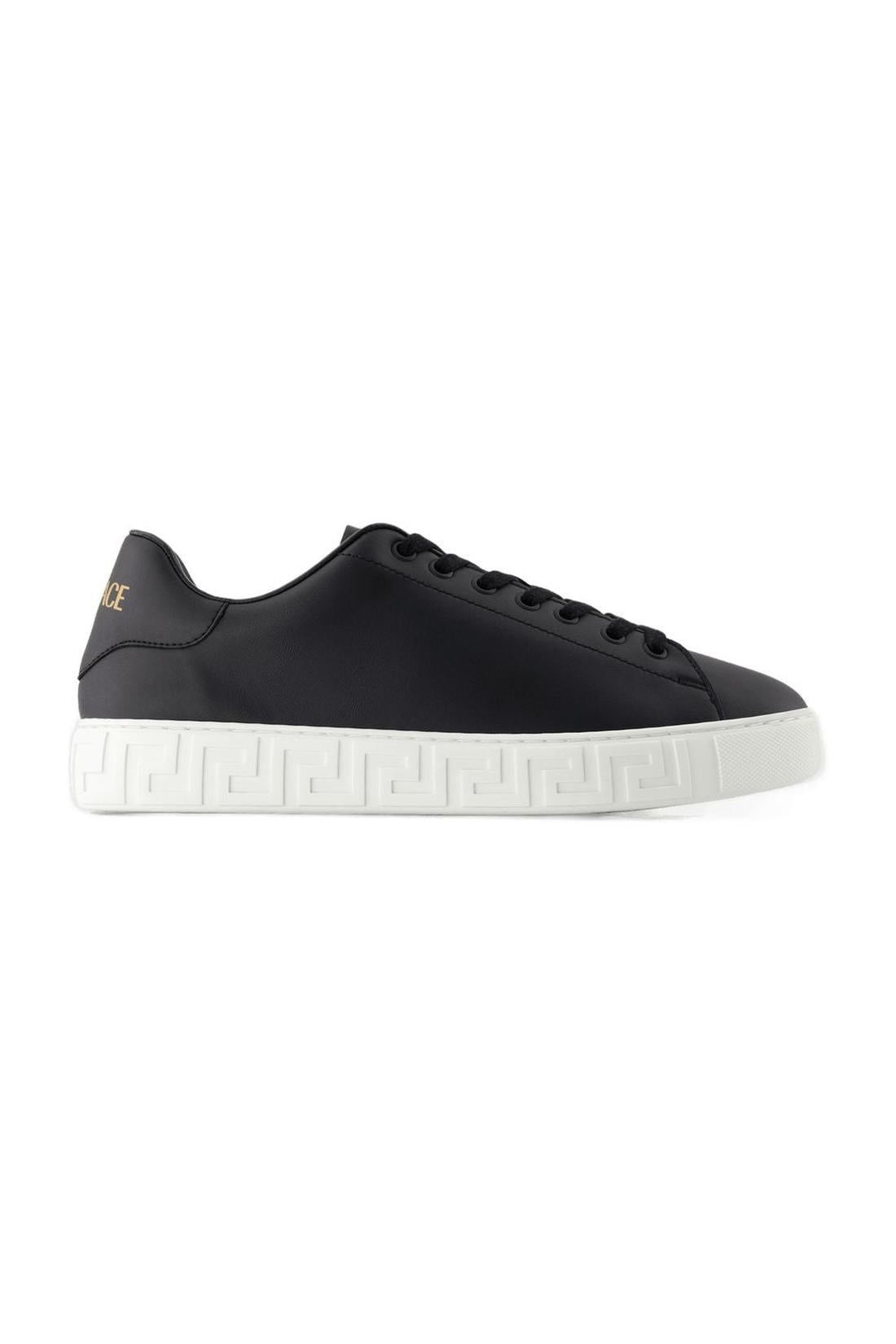 Versace-Sneakers - Versace - Leder - Schwarz-Sneaker-Black-Deal-Outlet-by-ARCHIVIST