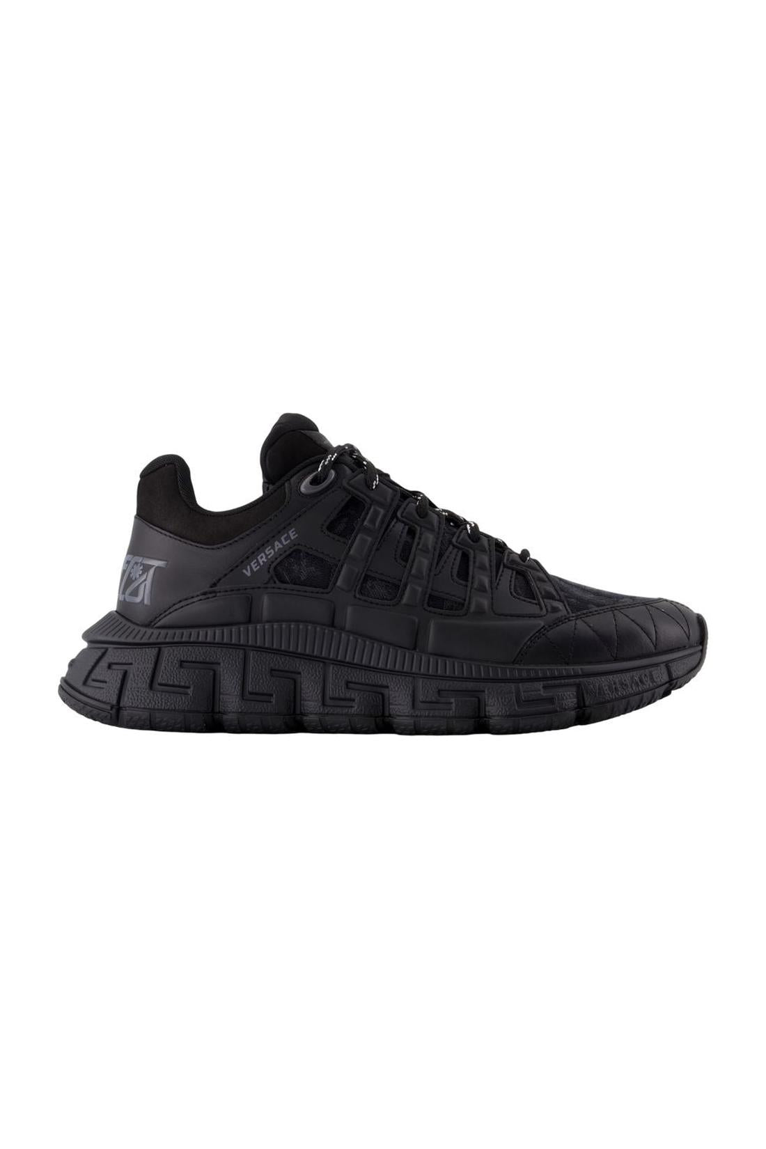Versace-Sneakers - Versace - Leder - Schwarz-Sneaker-Black-Deal-Outlet-by-ARCHIVIST
