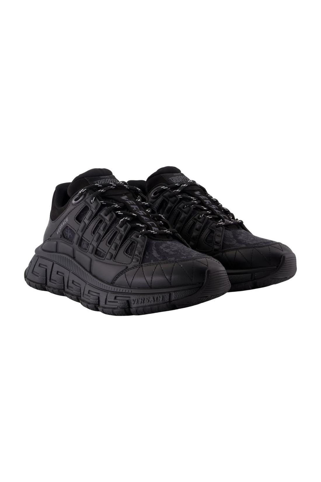 Versace-Sneakers - Versace - Leder - Schwarz-Sneaker-Black-Deal-Outlet-by-ARCHIVIST