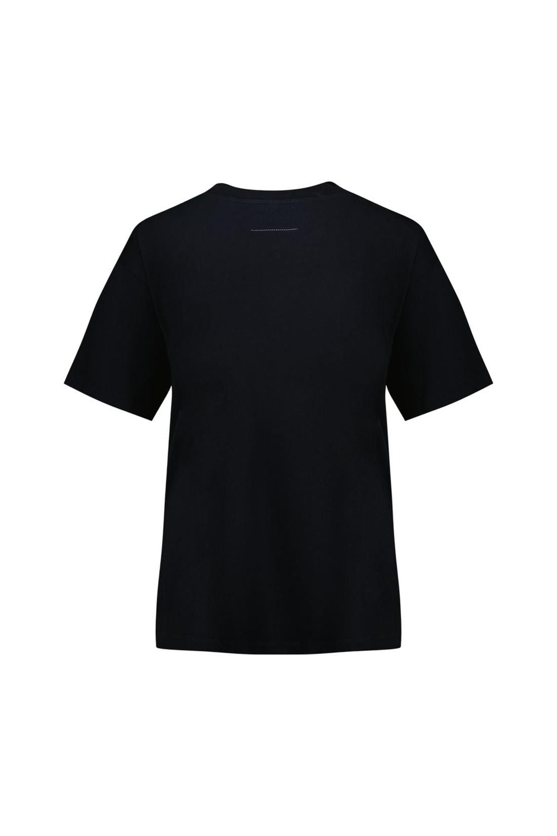 T-Shirt - MM6 Maison Margiela - Baumwolle - Schwarz