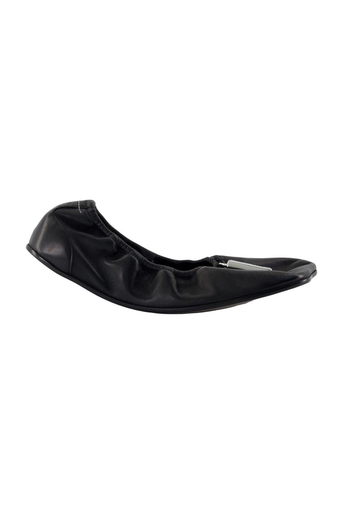Ballerinas - Mm6 Maison Margiela - Black - Leather