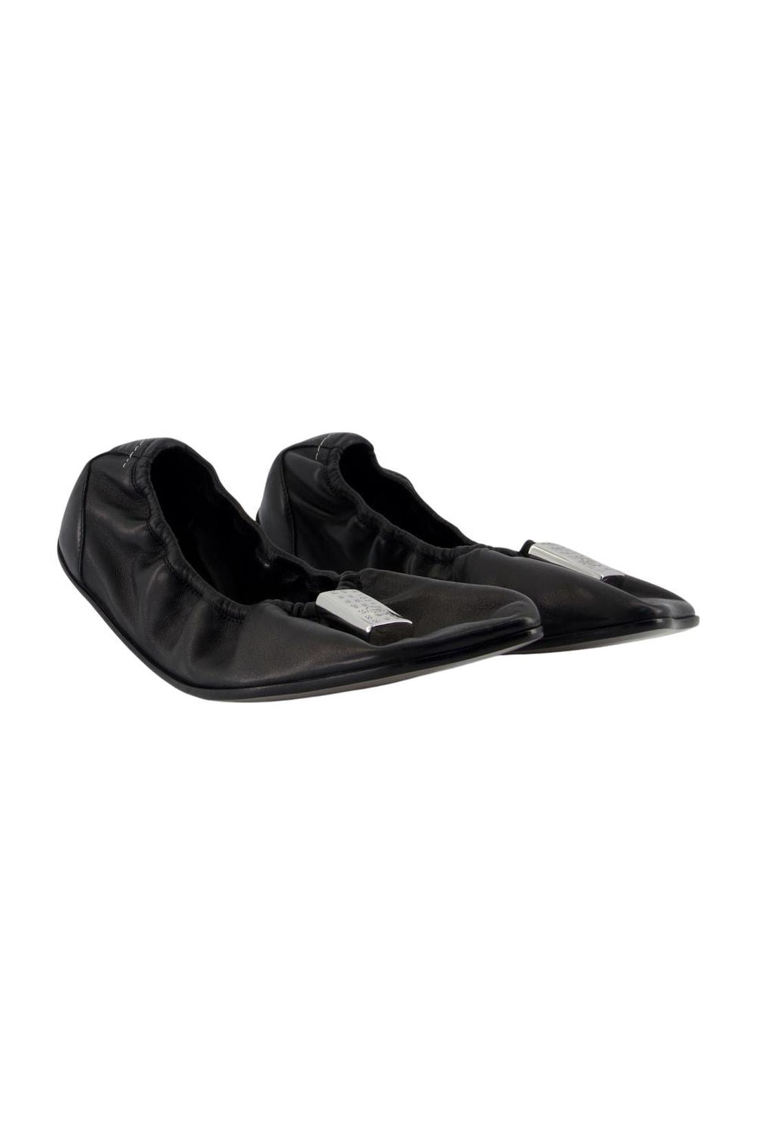 Ballerinas - Mm6 Maison Margiela - Black - Leather