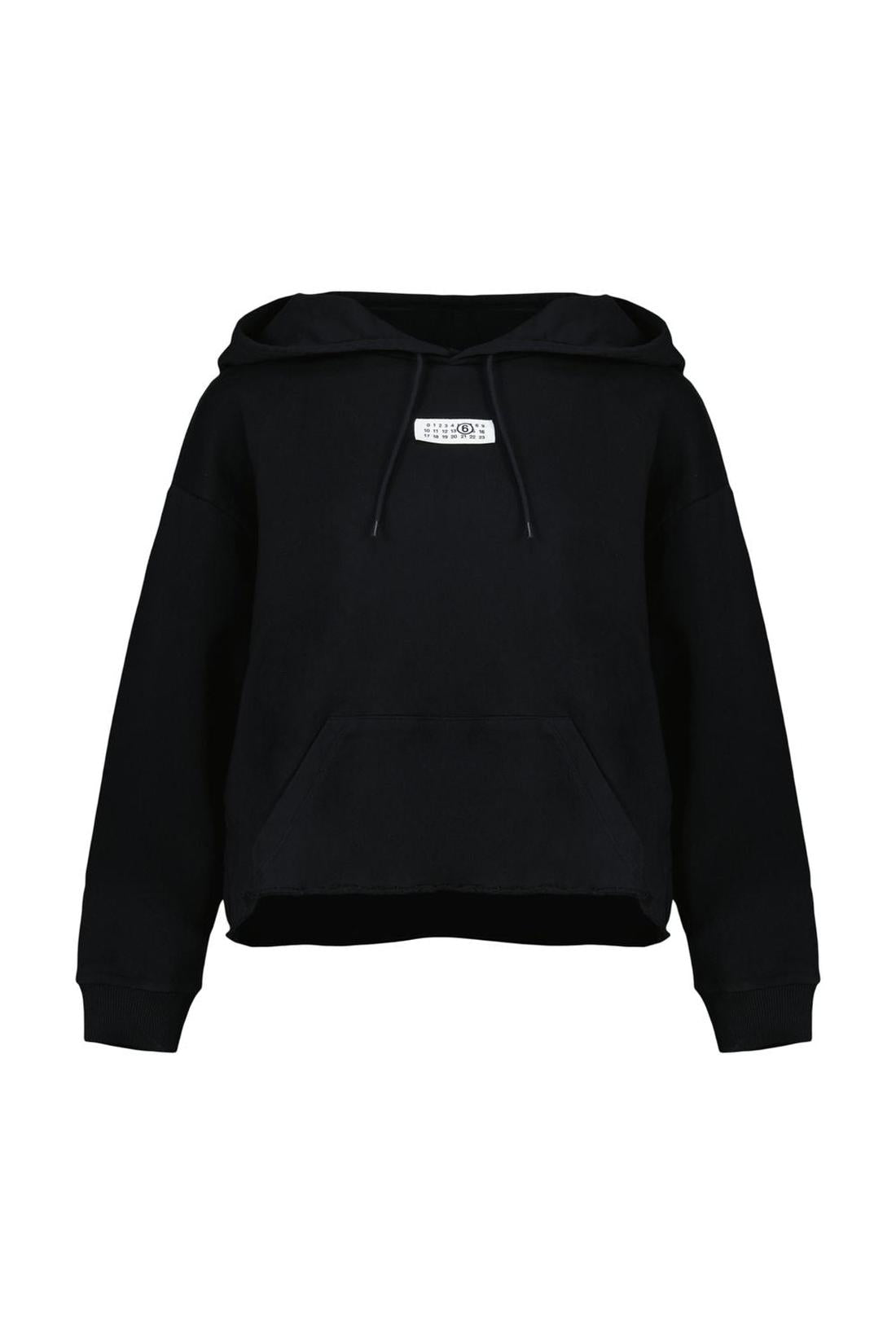 Sweatshirt - MM6 Maison Margiela - Baumwolle - Schwarz