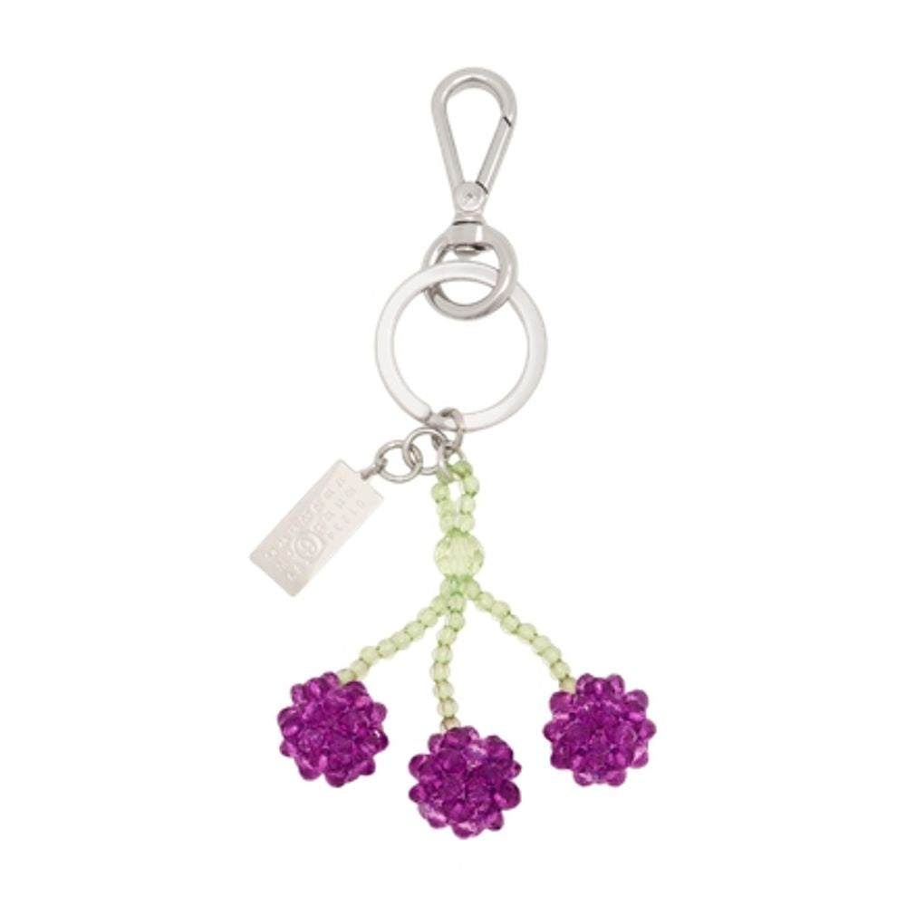 Schlüsselanhänger Cherries - MM6 Maison Margiela - Kunststoff - Violett