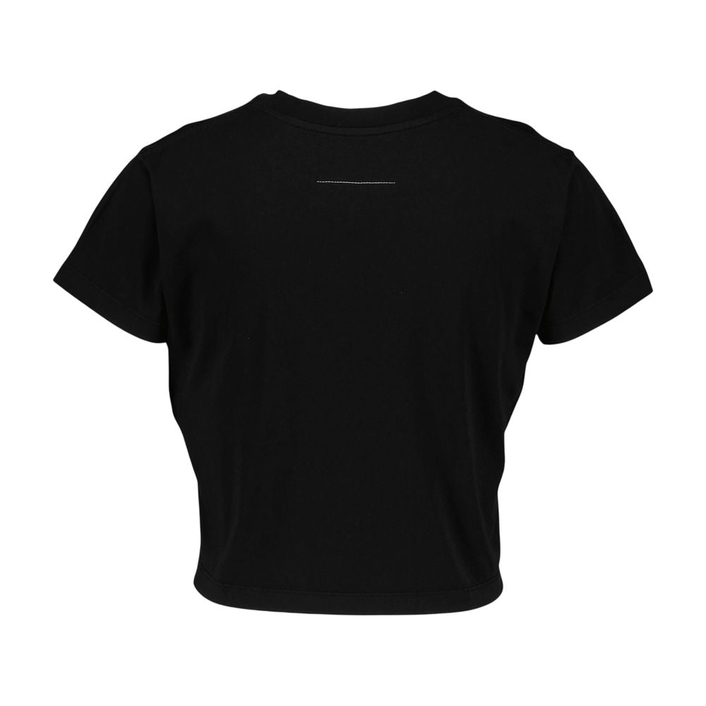 T-Shirt - MM6 Maison Margiela - Baumwolle - Schwarz