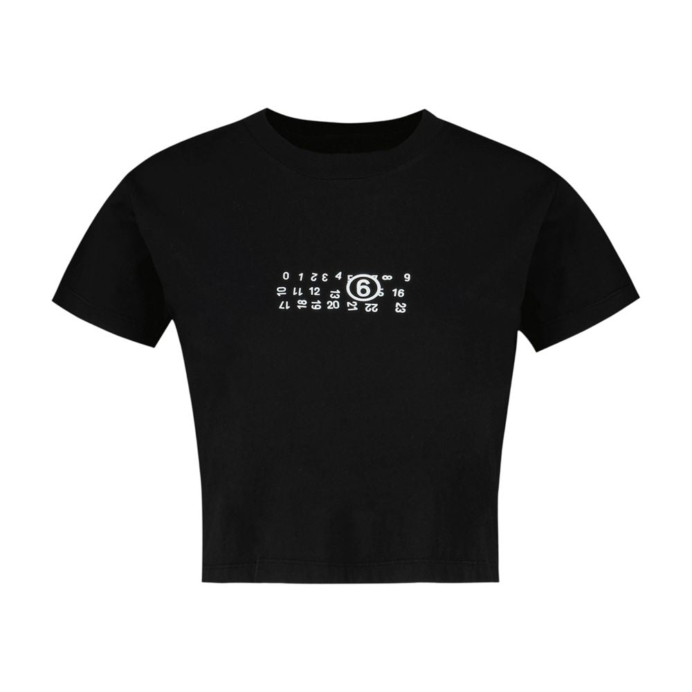 T-Shirt - MM6 Maison Margiela - Baumwolle - Schwarz
