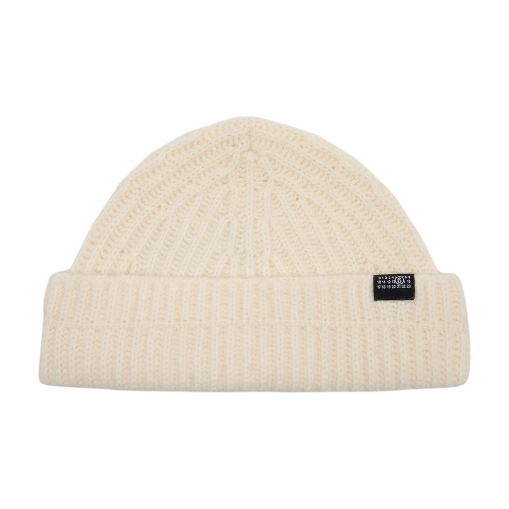 Mütze - MM6 Maison Margiela - Wolle - Weiß