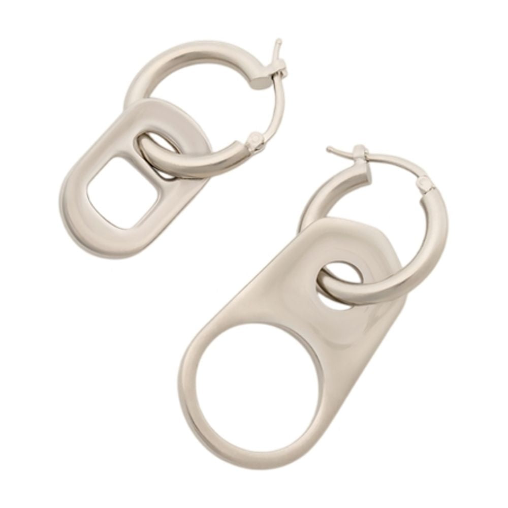 Closure Ohrringe - MM6 Maison Margiela - Metall - Silber