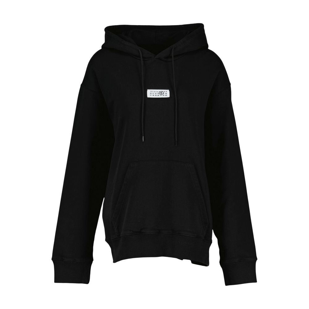 Sweatshirt - MM6 Maison Margiela - Baumwolle - Schwarz