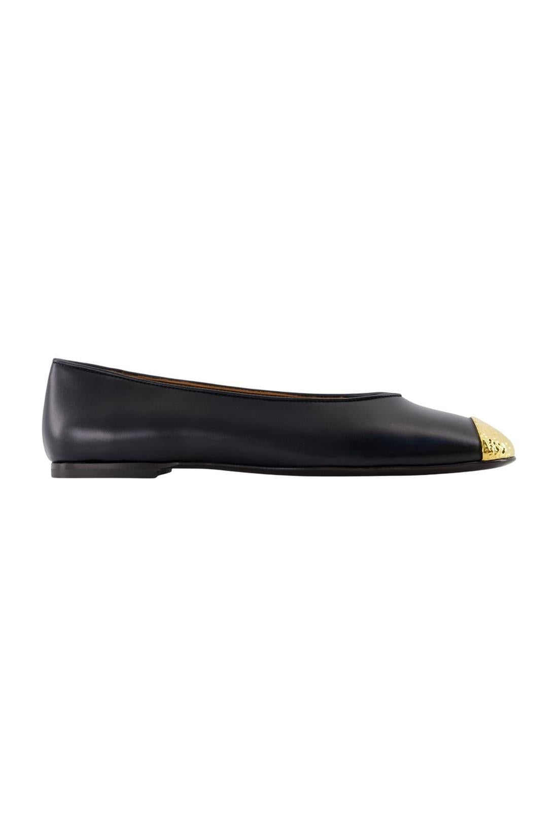 Giuseppe Zanotti-Punta Amanda Ballerinas - Giuseppe Zanotti - Leder - Schwarz-schuhe / flache-schuhe-Black-Deal-Outlet-by-ARCHIVIST