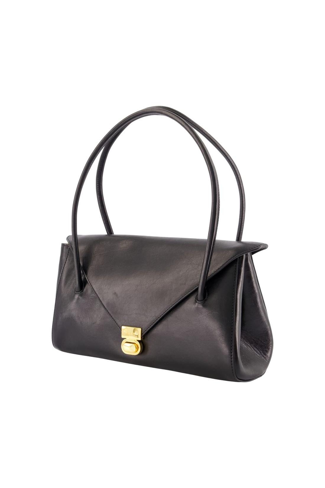 East West Umhängetasche – Marni – Leder – Schwarz