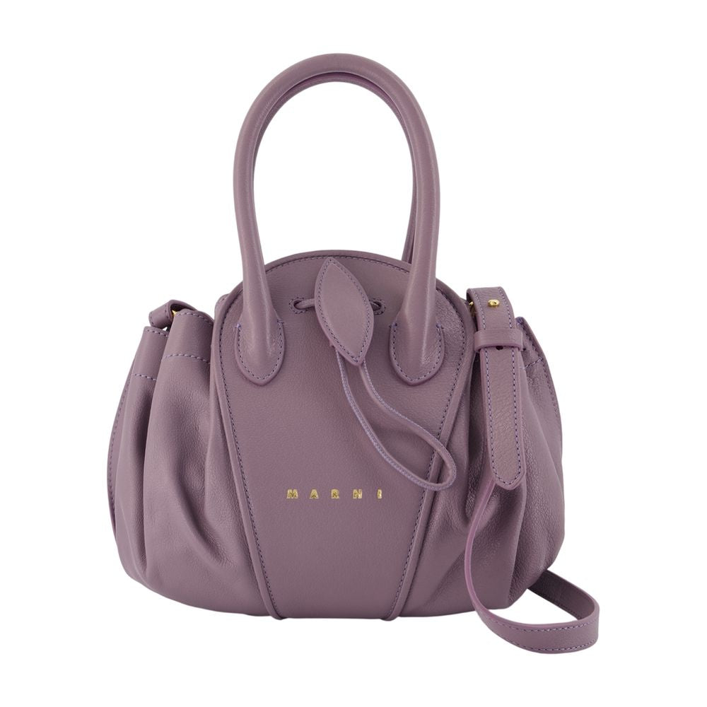 Umhängetasche Tulipea Small – Marni – Leder – Violett