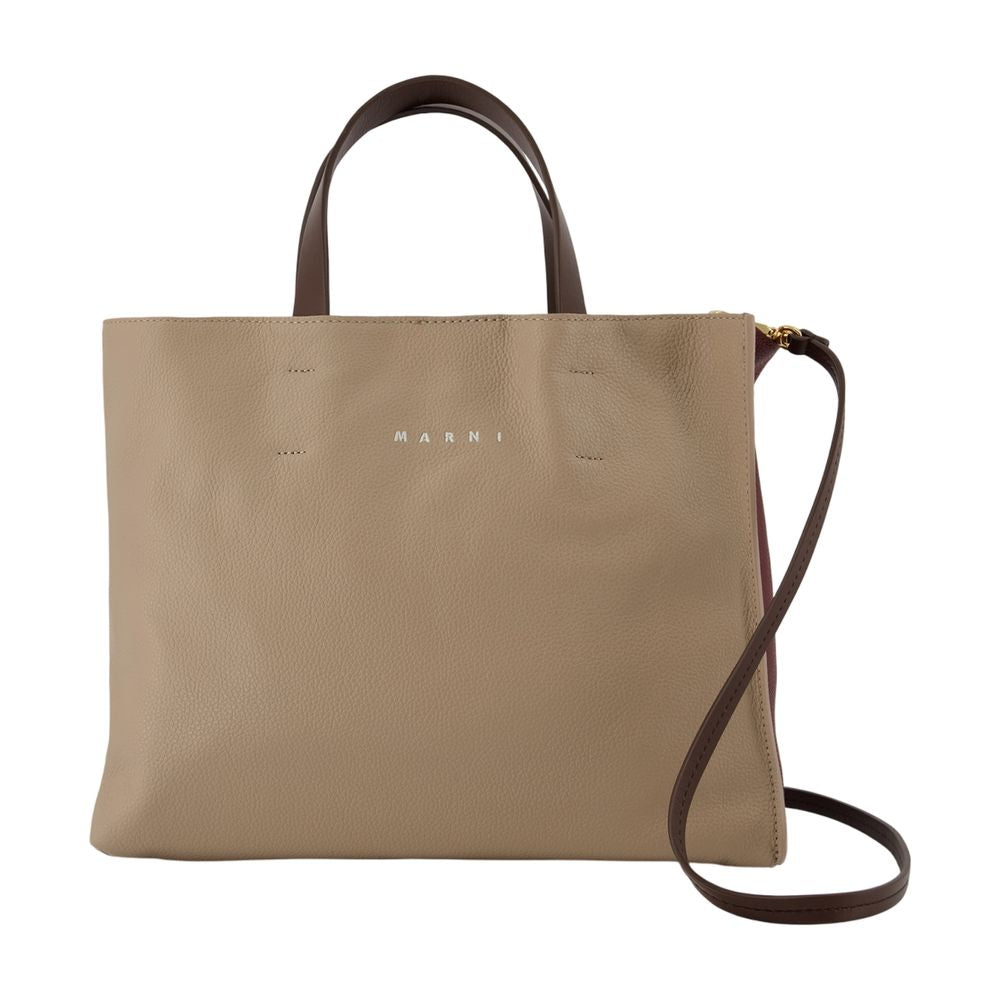 Ew Soft Museo Einkaufstasche – Marni – Leder – Beige