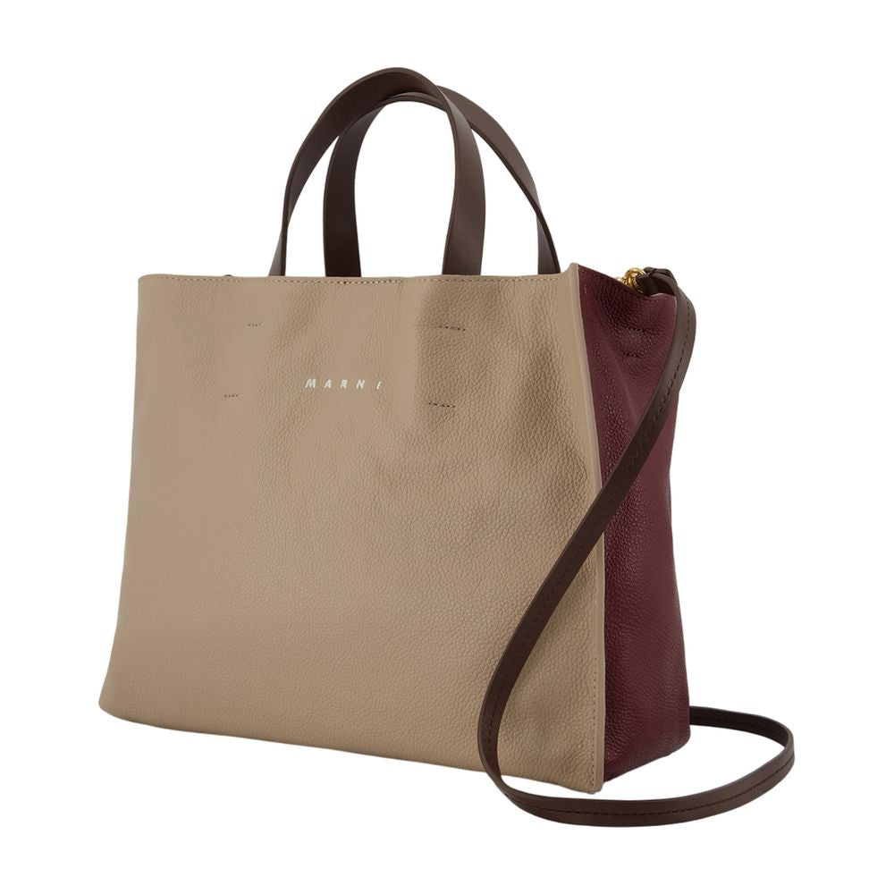 Ew Soft Museo Einkaufstasche – Marni – Leder – Beige