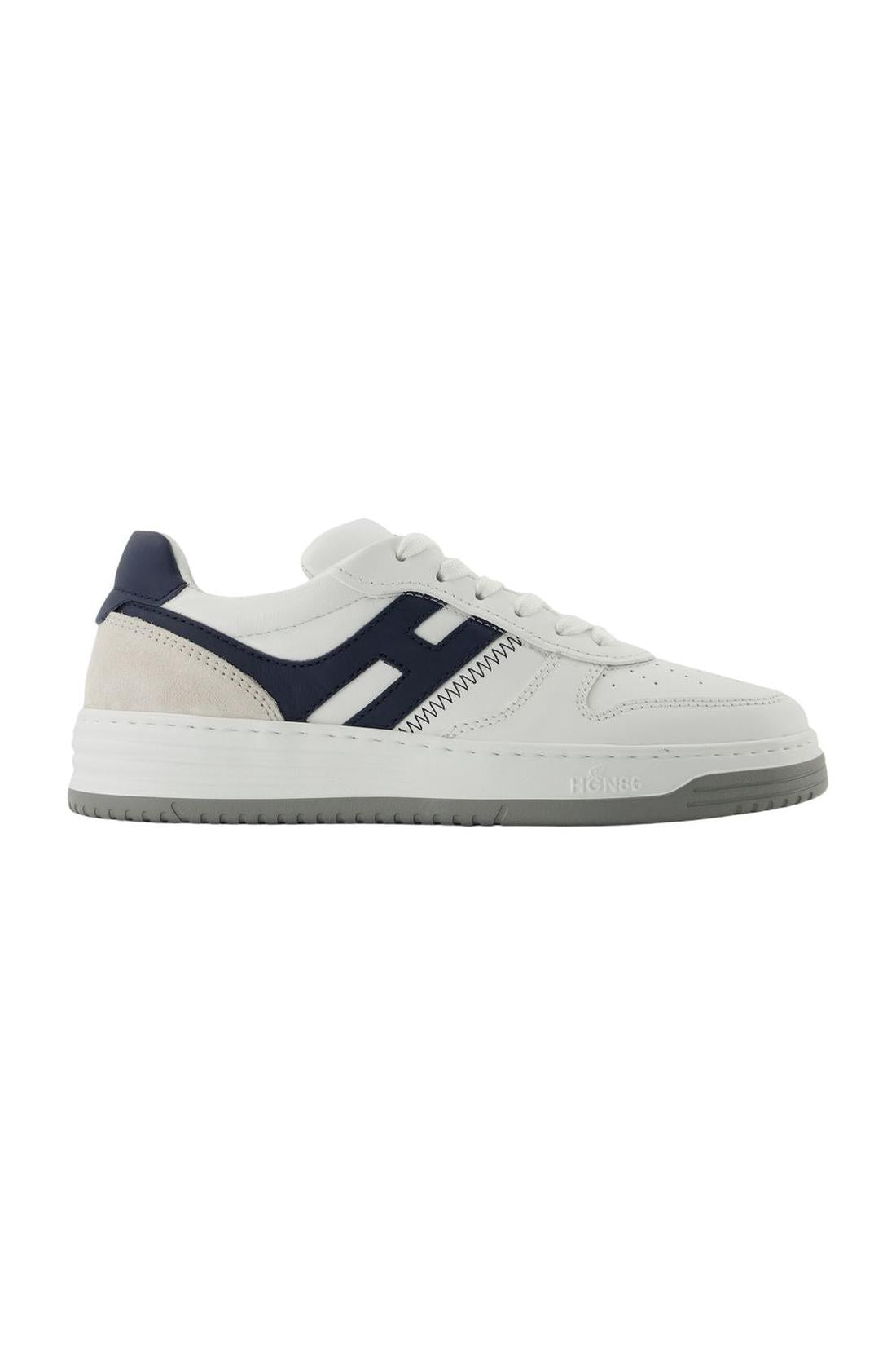 Hogan-H630 Sneakers - Hogan - White - Leather-Sneaker-Black-Deal-Outlet-by-ARCHIVIST