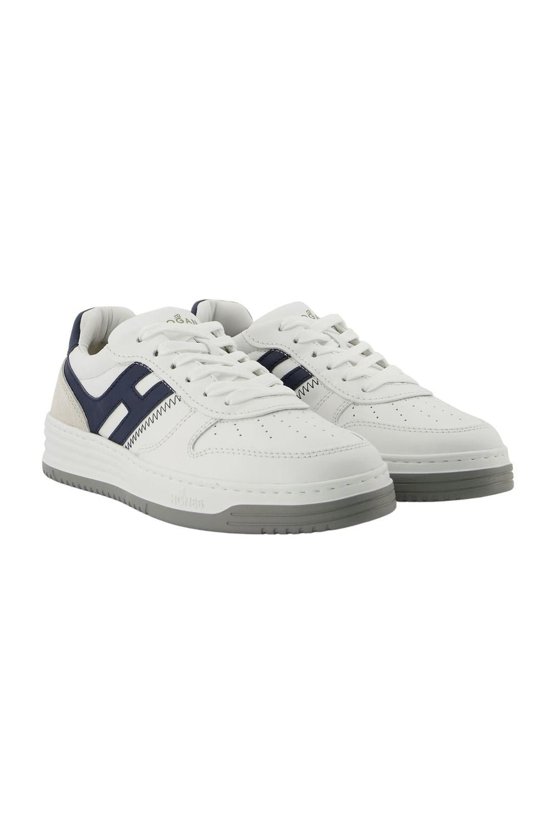 Hogan-H630 Sneakers - Hogan - White - Leather-Sneaker-Black-Deal-Outlet-by-ARCHIVIST