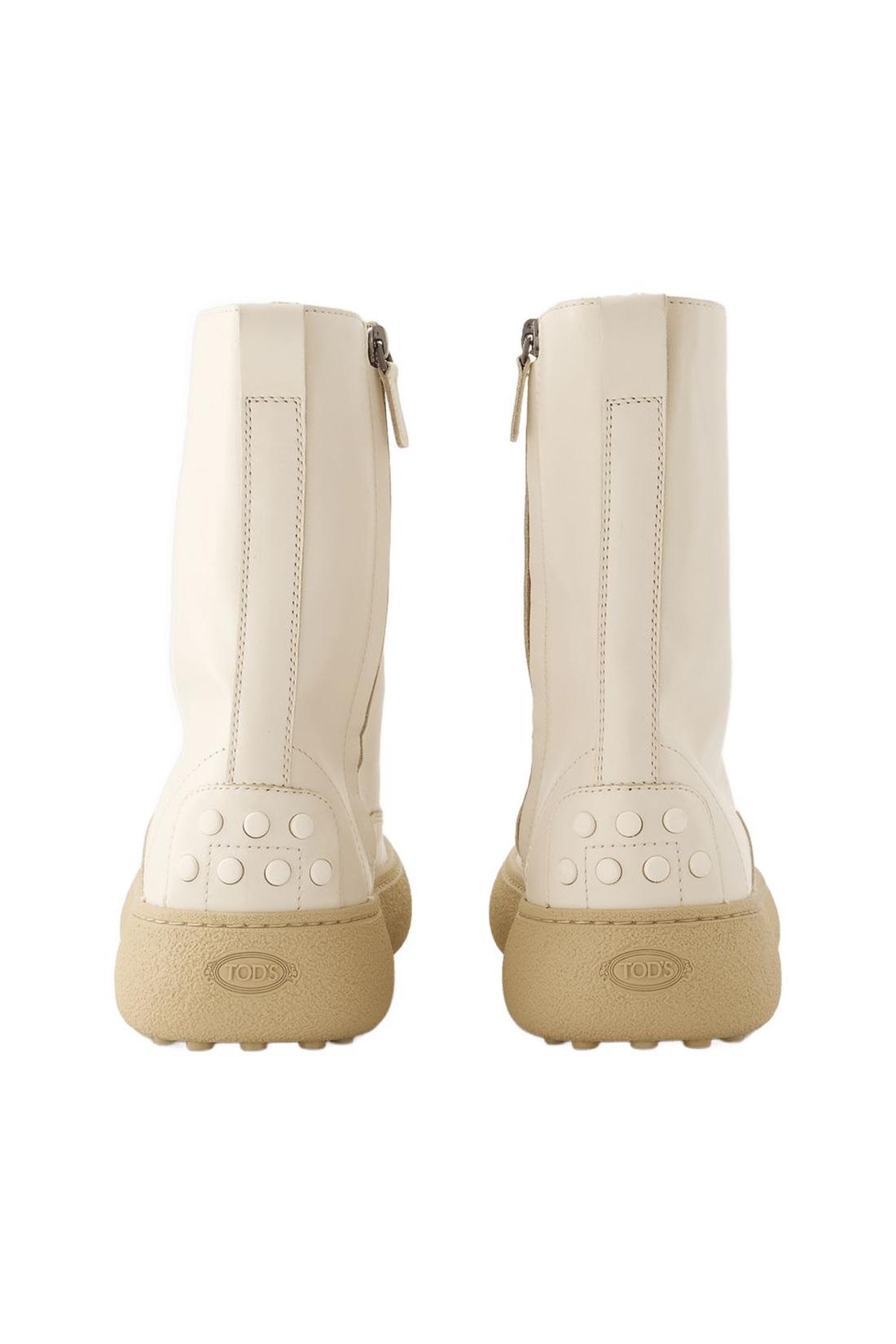 Stiefel Winter Gommini - <#Tod's#> - Leder - Weiß