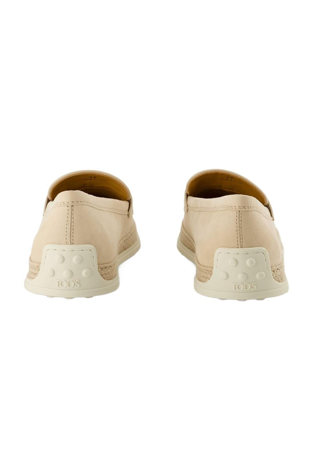 Raffia flat shoes - Tod's - Raffia - Beige
