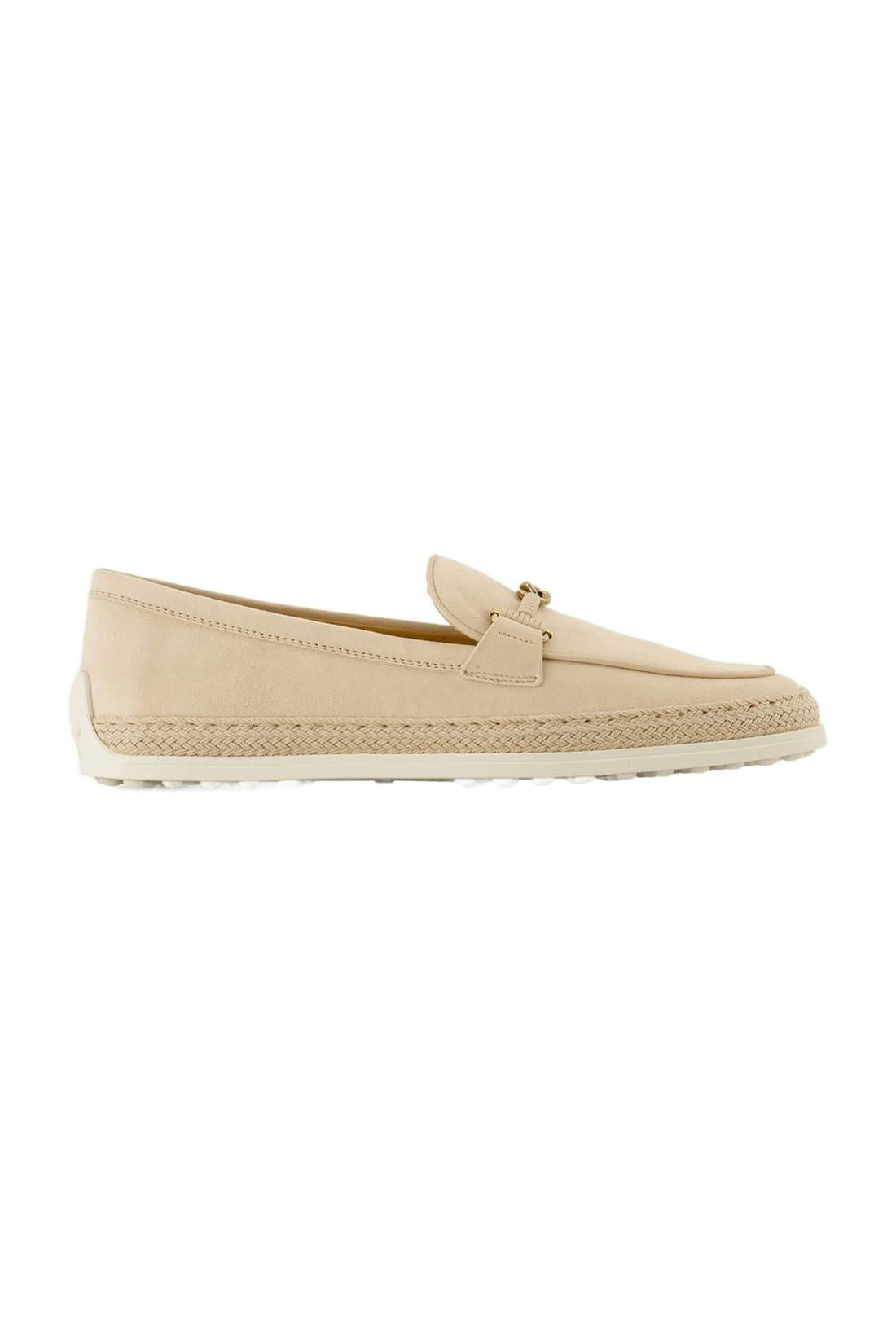 Raffia flat shoes - Tod's - Raffia - Beige