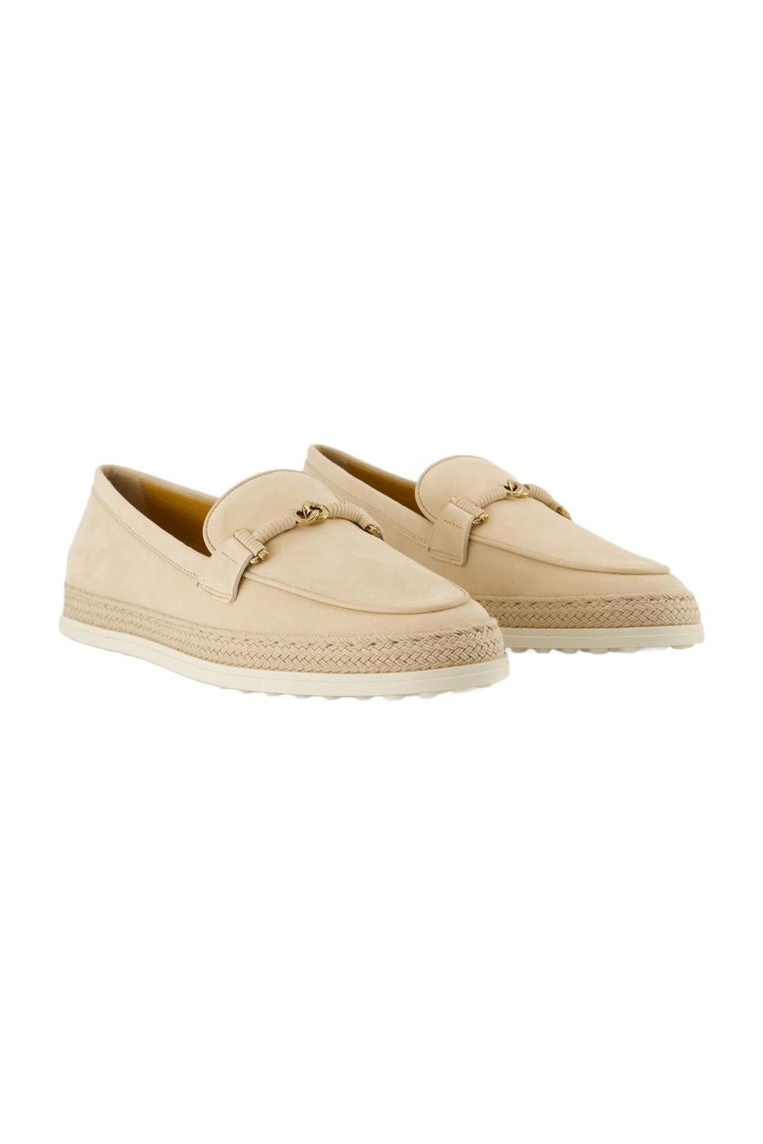 Raffia flat shoes - Tod's - Raffia - Beige