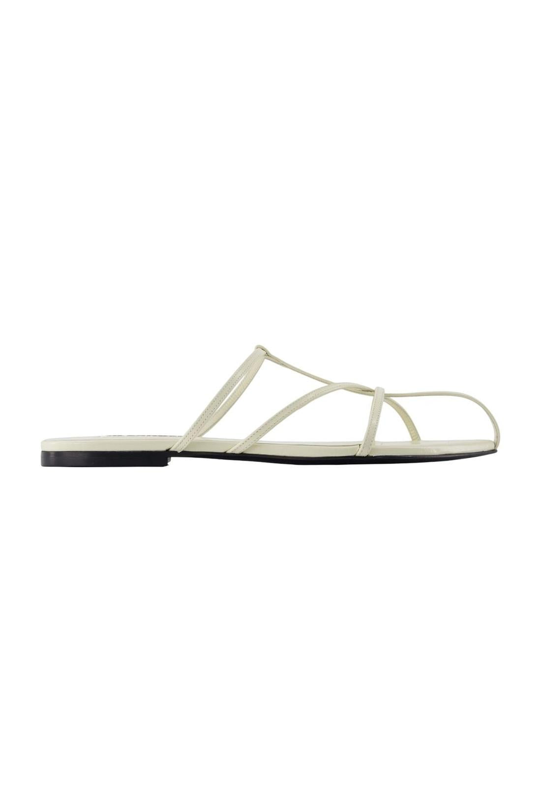 Sandalen - Jil Sander - Leder - Weiß-schuhe / flache-schuhe-Jil Sander-EU35-white-ARCHIVIST