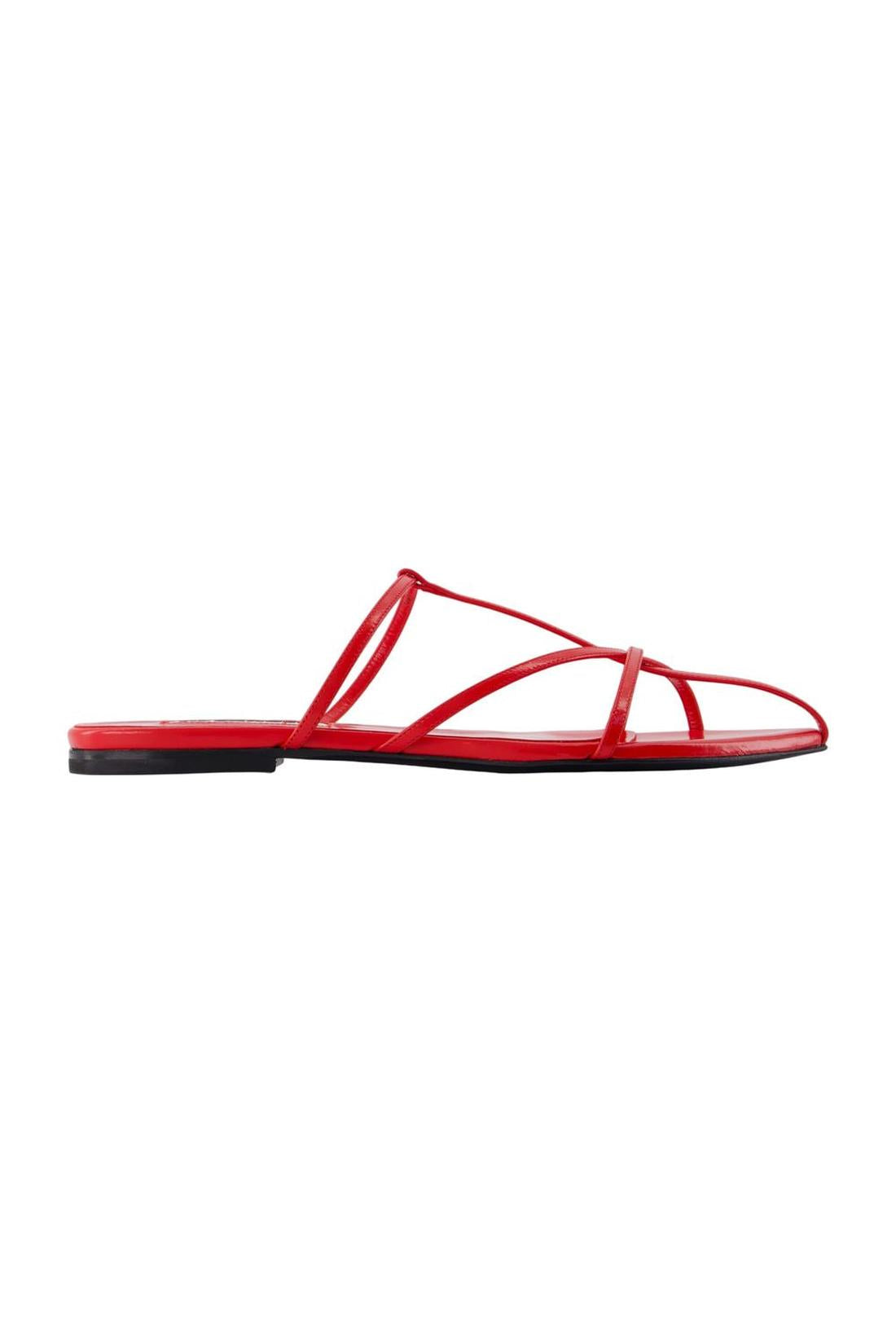 Sandalen - Jil Sander - Leder - Rot-schuhe / flache-schuhe-Jil Sander-EU35-red-ARCHIVIST