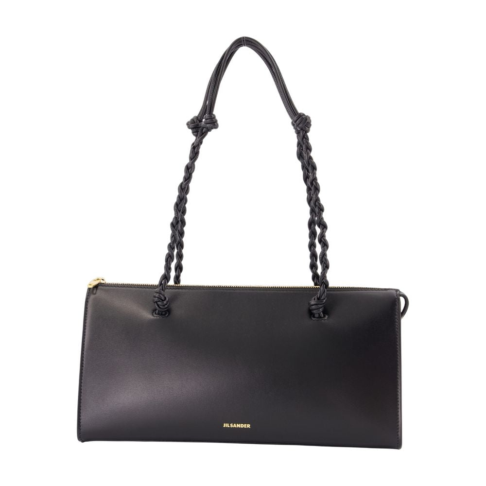 Umhängetasche „Tangle Tent“ – Jil Sander – Leder – Schwarz