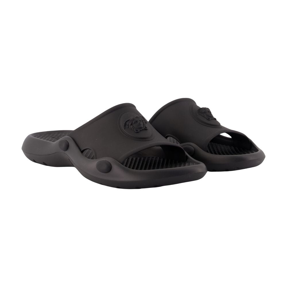 Sandalen - Versace - Synthetik - Schwarz