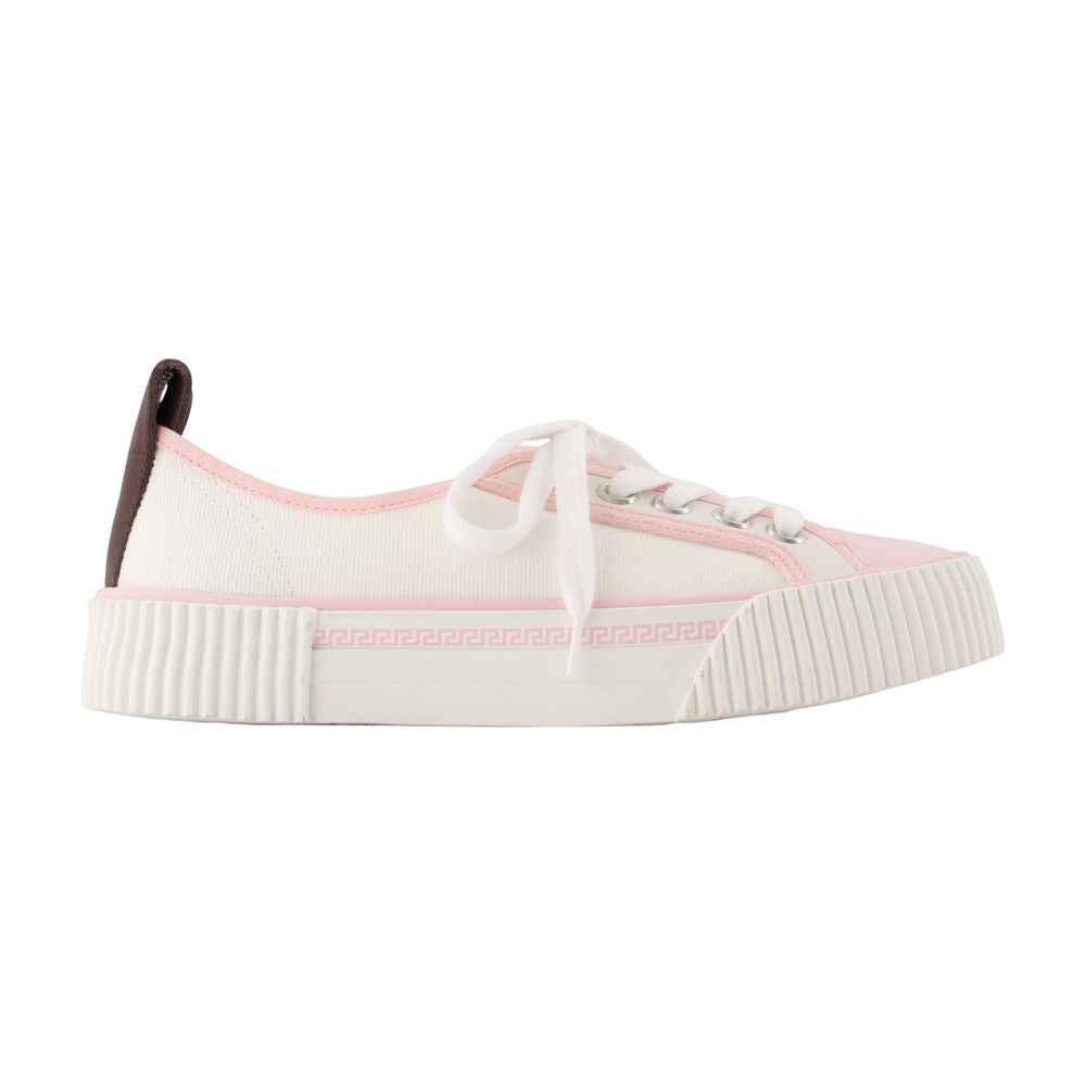 Low-Top-Sneaker – Versace – Baumwolle – Elfenbein