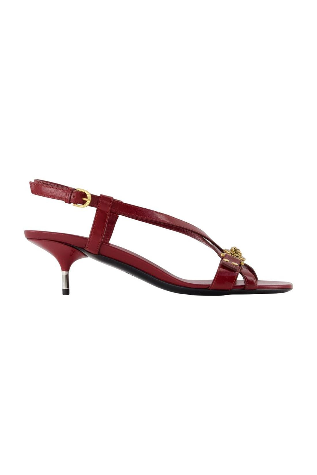 Pumps Größe 50 – Versace – Leder – Rot