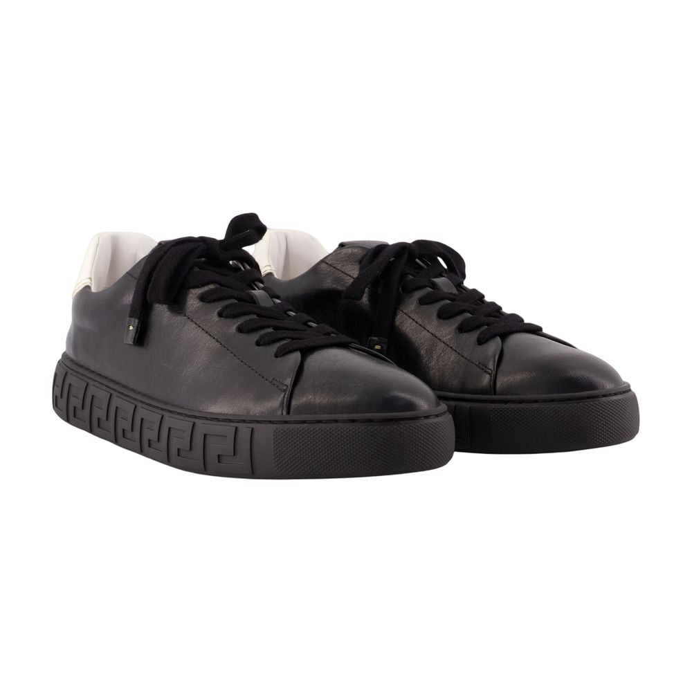 Sneakers - Versace - Leder - Schwarz