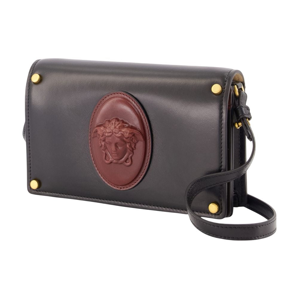 Wallet On Chain - Versace - Leder - Schwarz