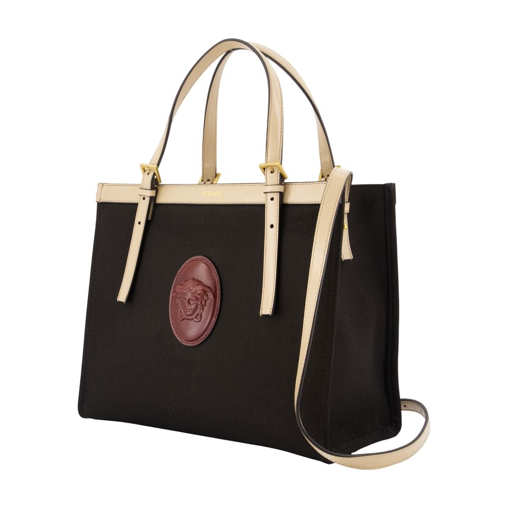 Einkaufstasche Medium – Versace – Leder – Schwarz