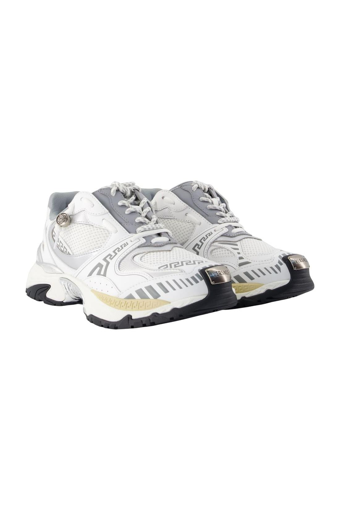 Sneakers - Versace - Leder - Weiß