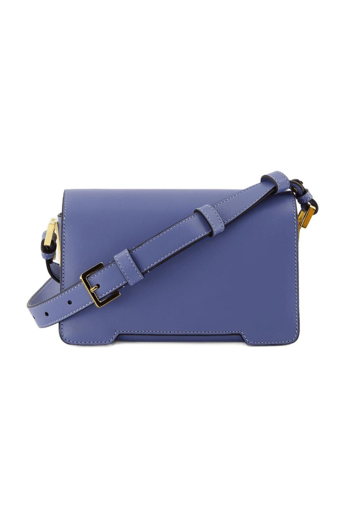 Mini-Schultertasche - Marni - Leder - Blau