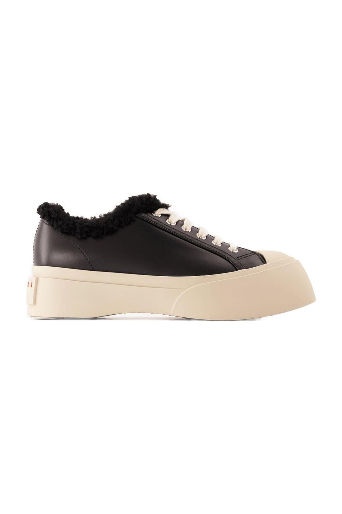 Sneakers Lace Pablo - Marni - Leather - Black