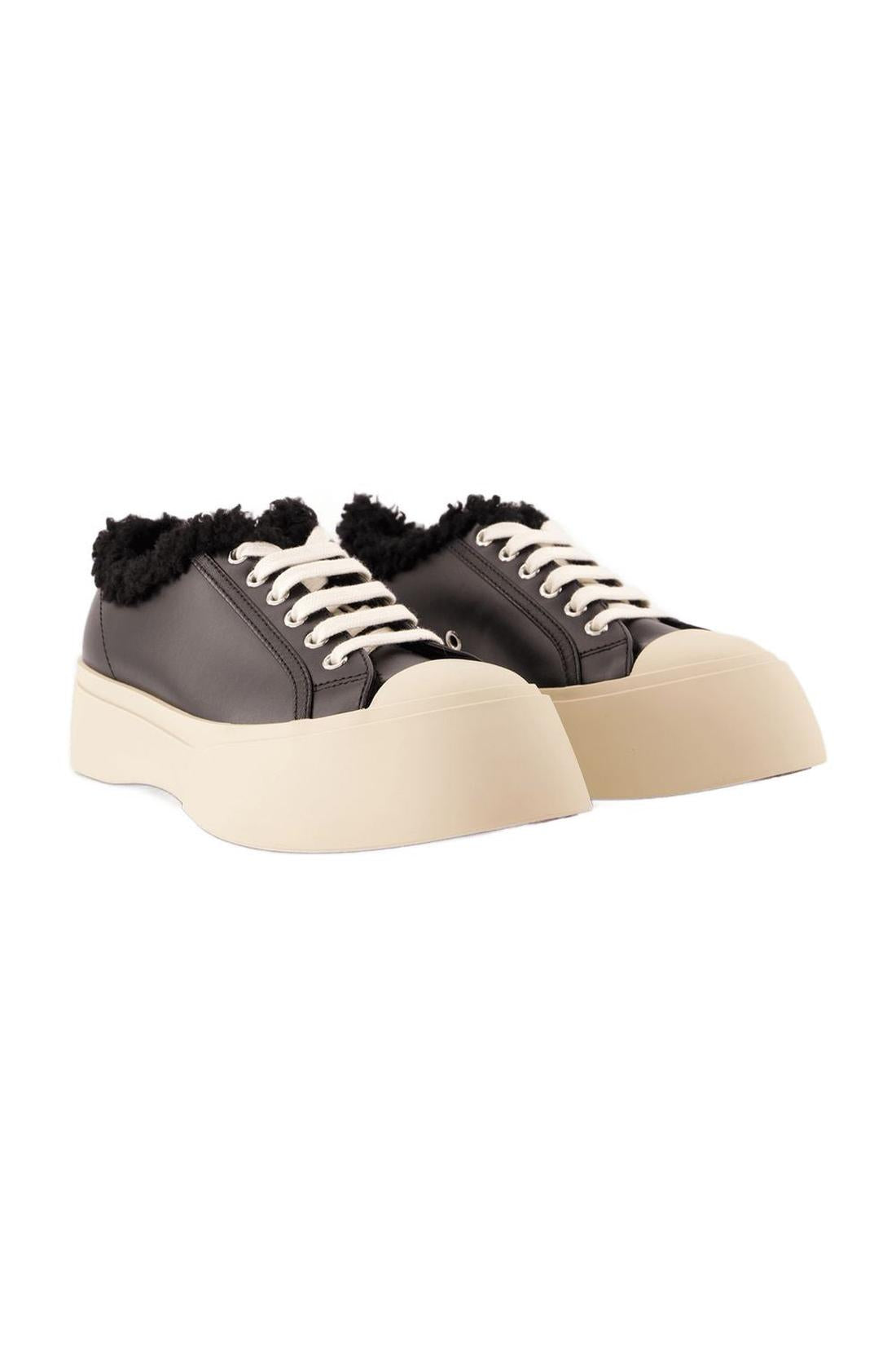Sneakers Lace Pablo - Marni - Leather - Black