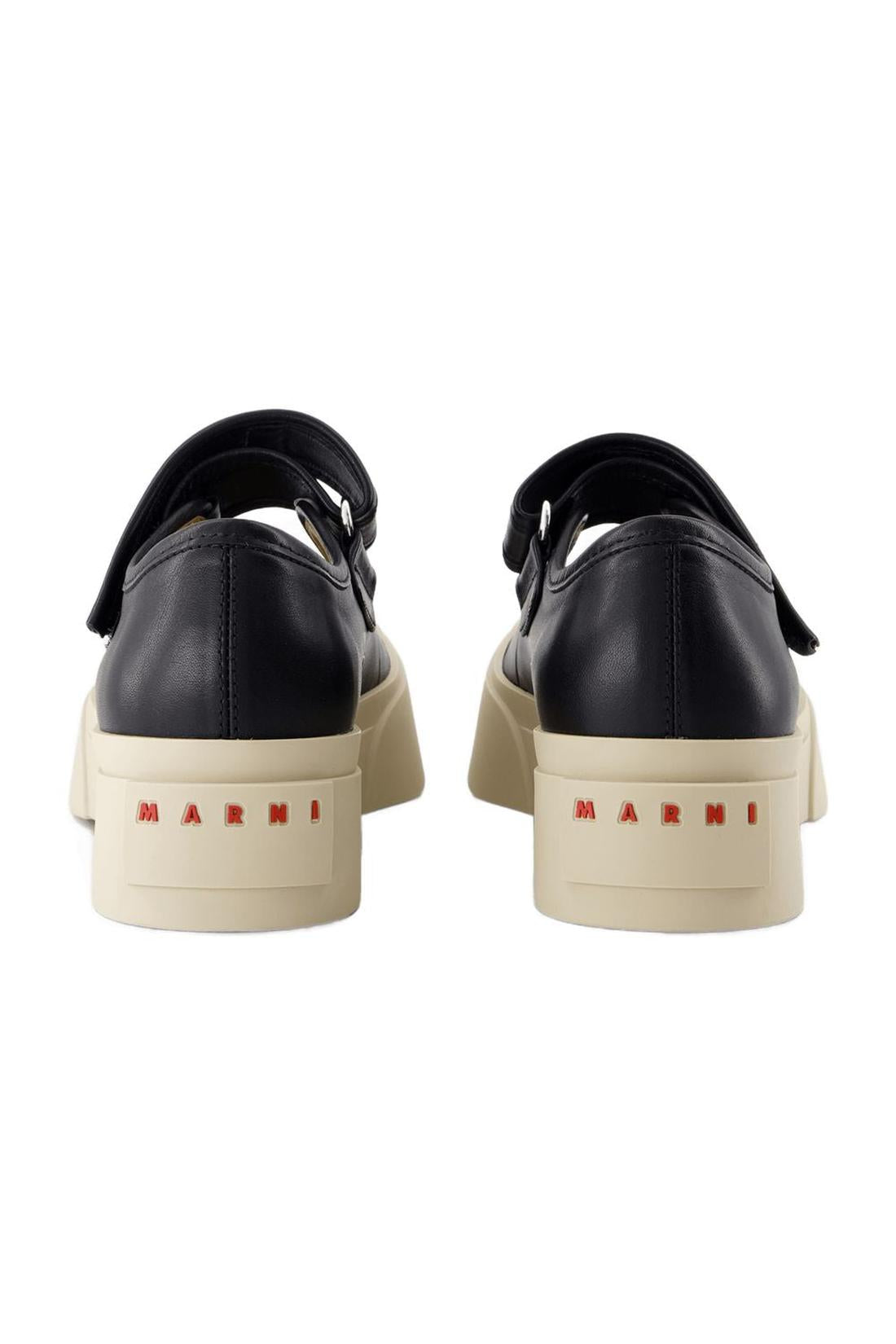 Marni-Mary Jane Sneakers - Marni - Leder - Schwarz-schuhe / flache-schuhe-Black-Deal-Outlet-by-ARCHIVIST